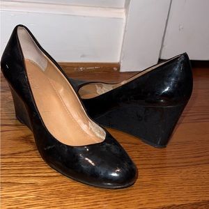 Jcrew patent leather wedges